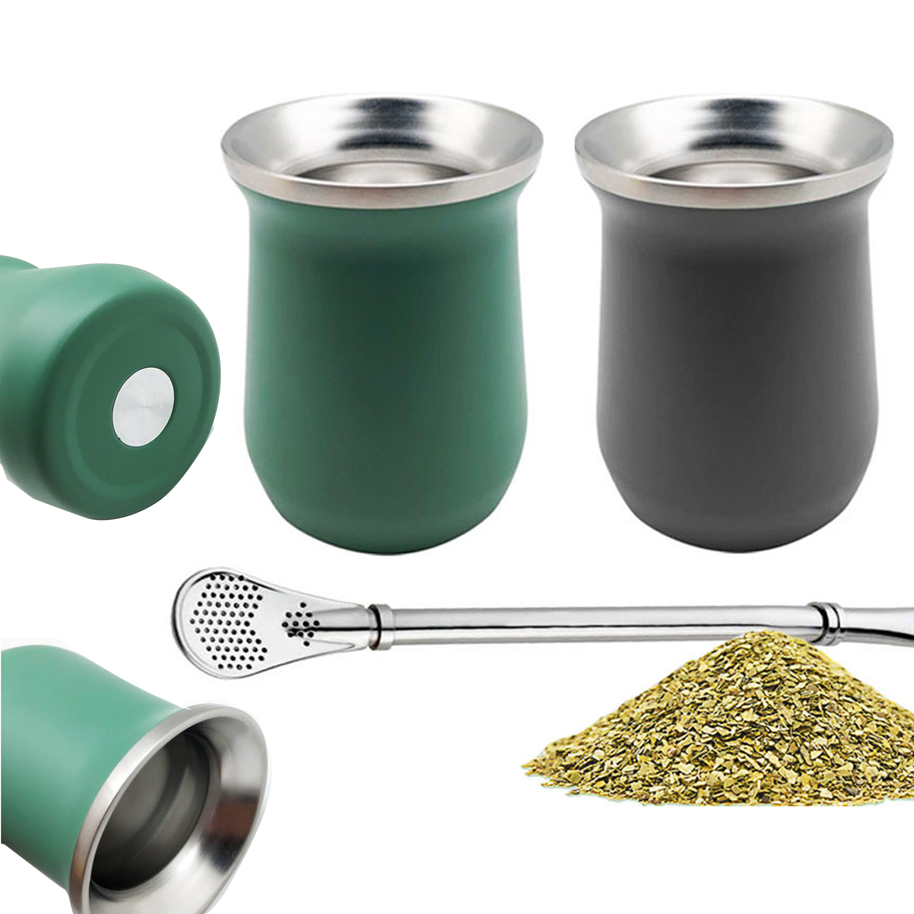8oz Yerba Mate Tea Cup