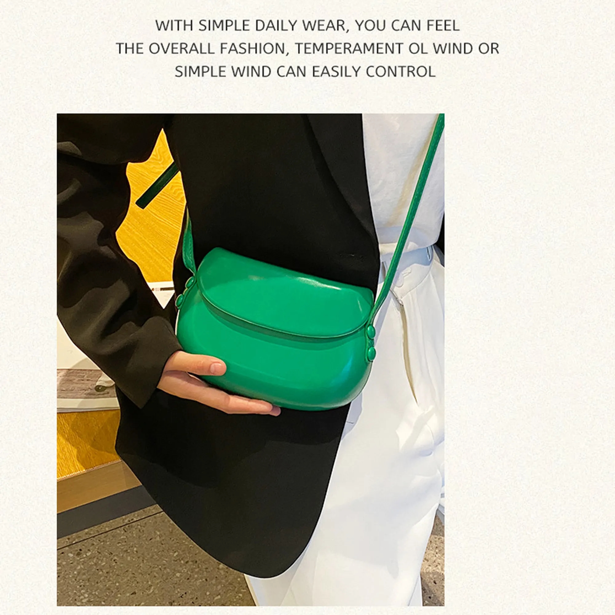 Leather Crossbody Saddle Bag 12