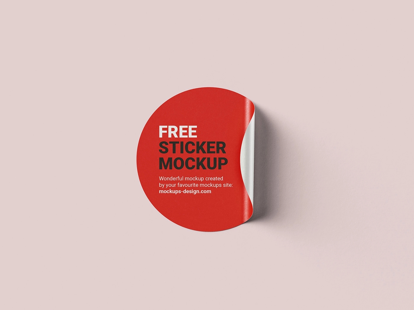 1" ROUND PVC WATER RESISTANT STICKER 1