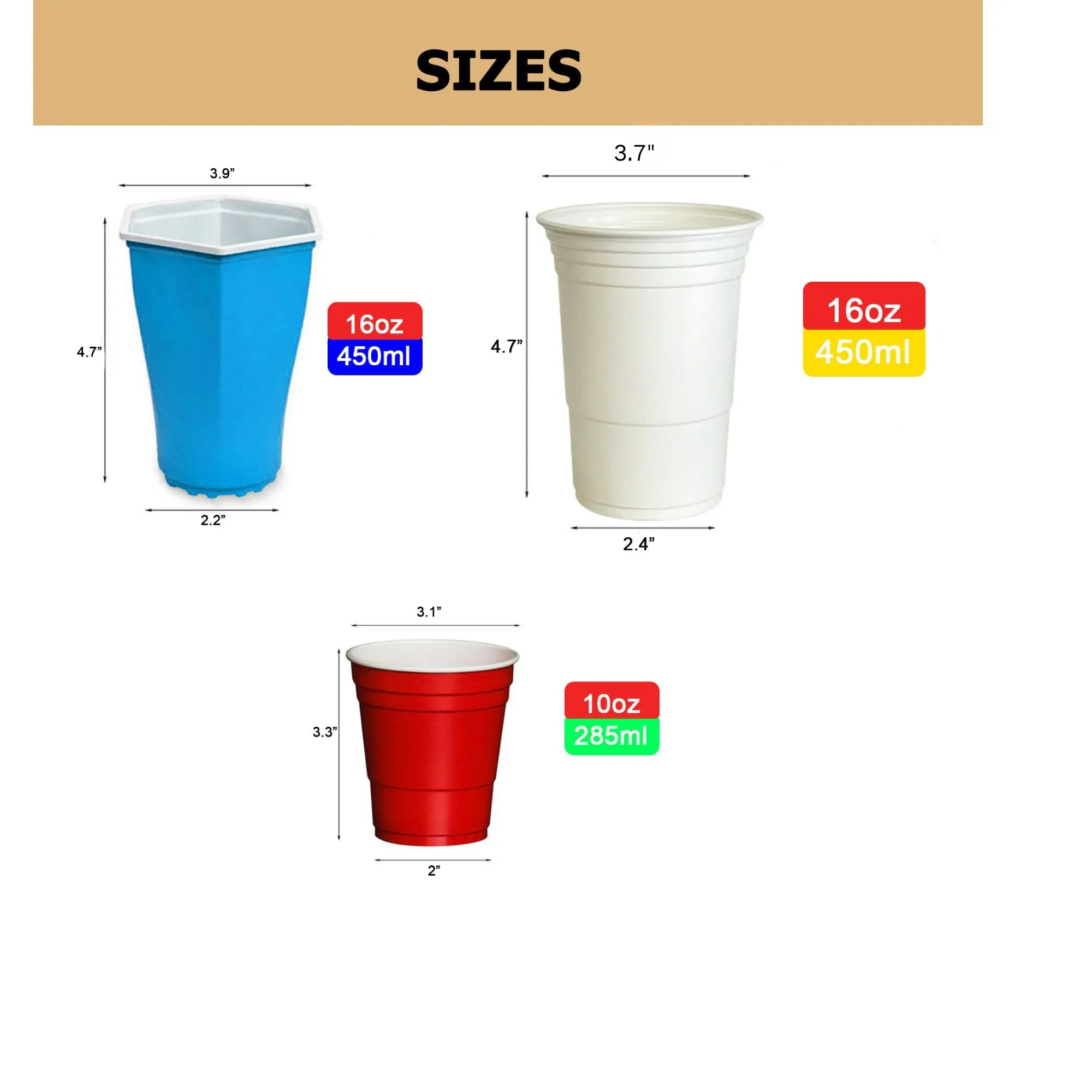 16OZ Disposable Plastic Cup 20