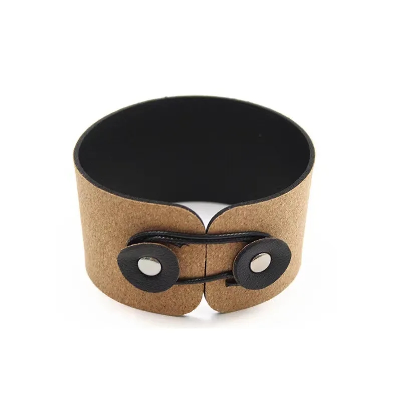 Cork PU-Leather Coffee Cup Sleeves 3