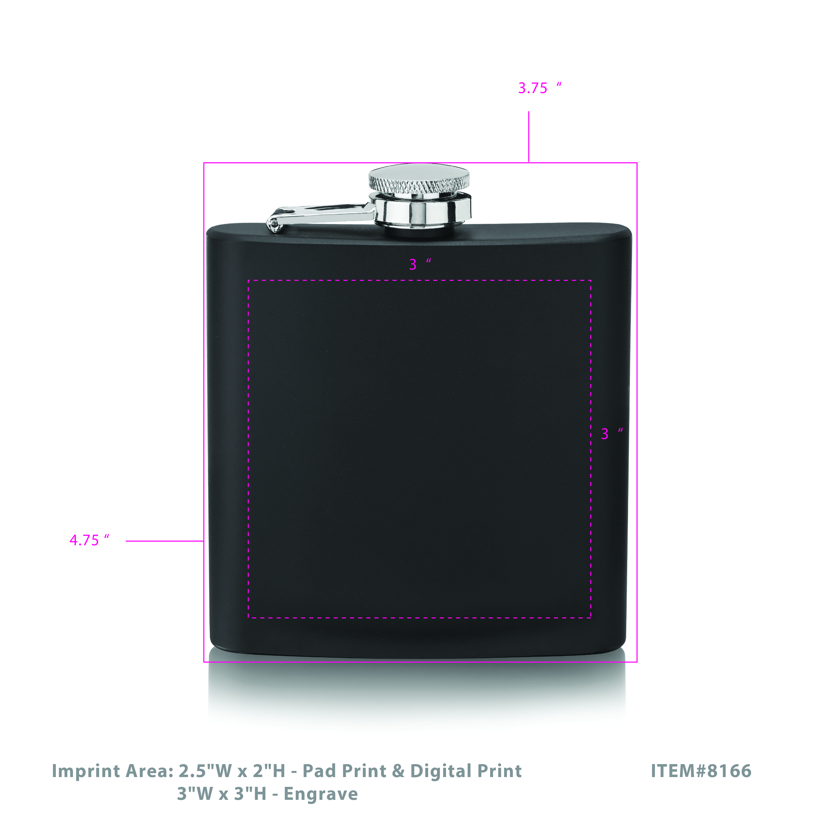 TrueFlask™: 6 oz Flask 4