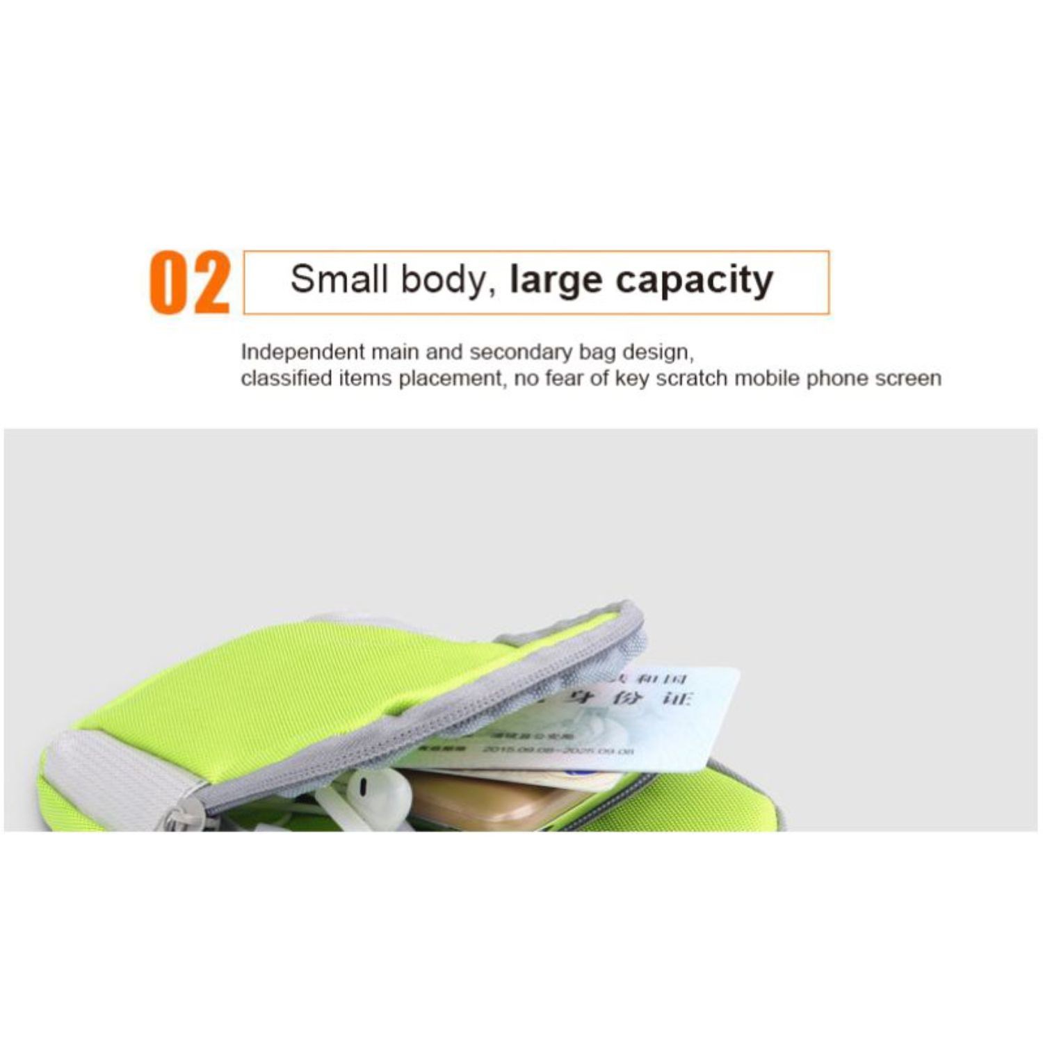 Nylon Fitness Armband w/ Custom Imprint Running Armband 4