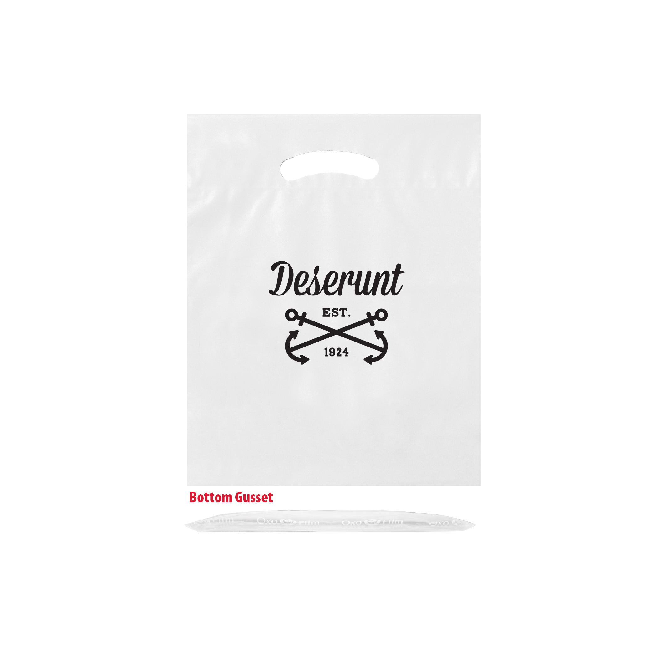 Oxo-Reusable Plastic Fold Over Die Cut Bag 7