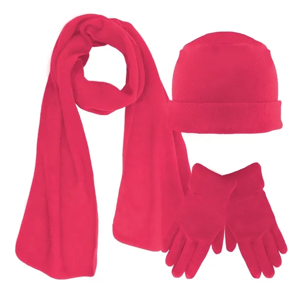 Polar Fleece Hat Scarf And Gloves 10