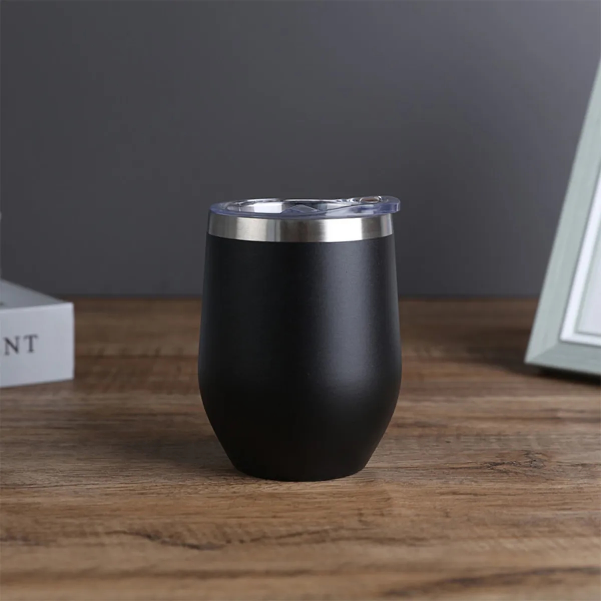 Bulk Egg Shaped Insulated Stainless Steel Vacuum Wine Cup 12