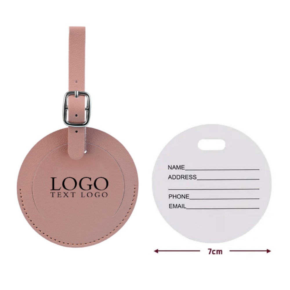 Round Flap Luggage Tags With Logo 11