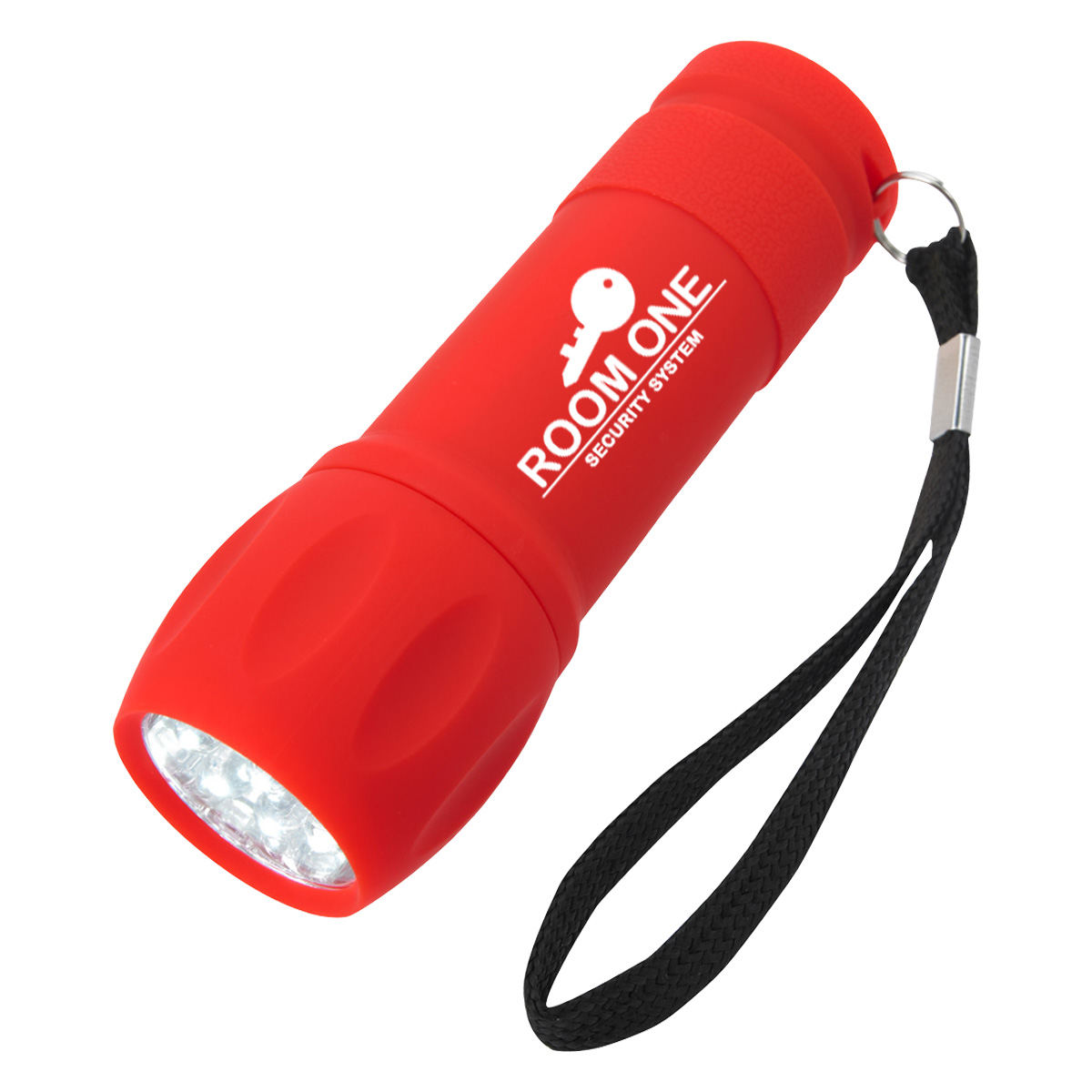 Rubberized Torch Light With Strap 15
