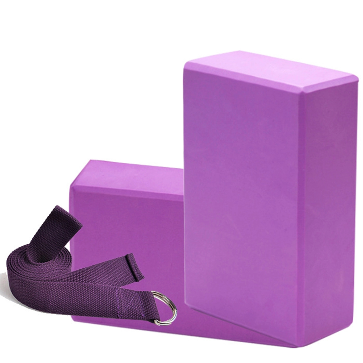 2 Yoga Bricks W/ Belt 3