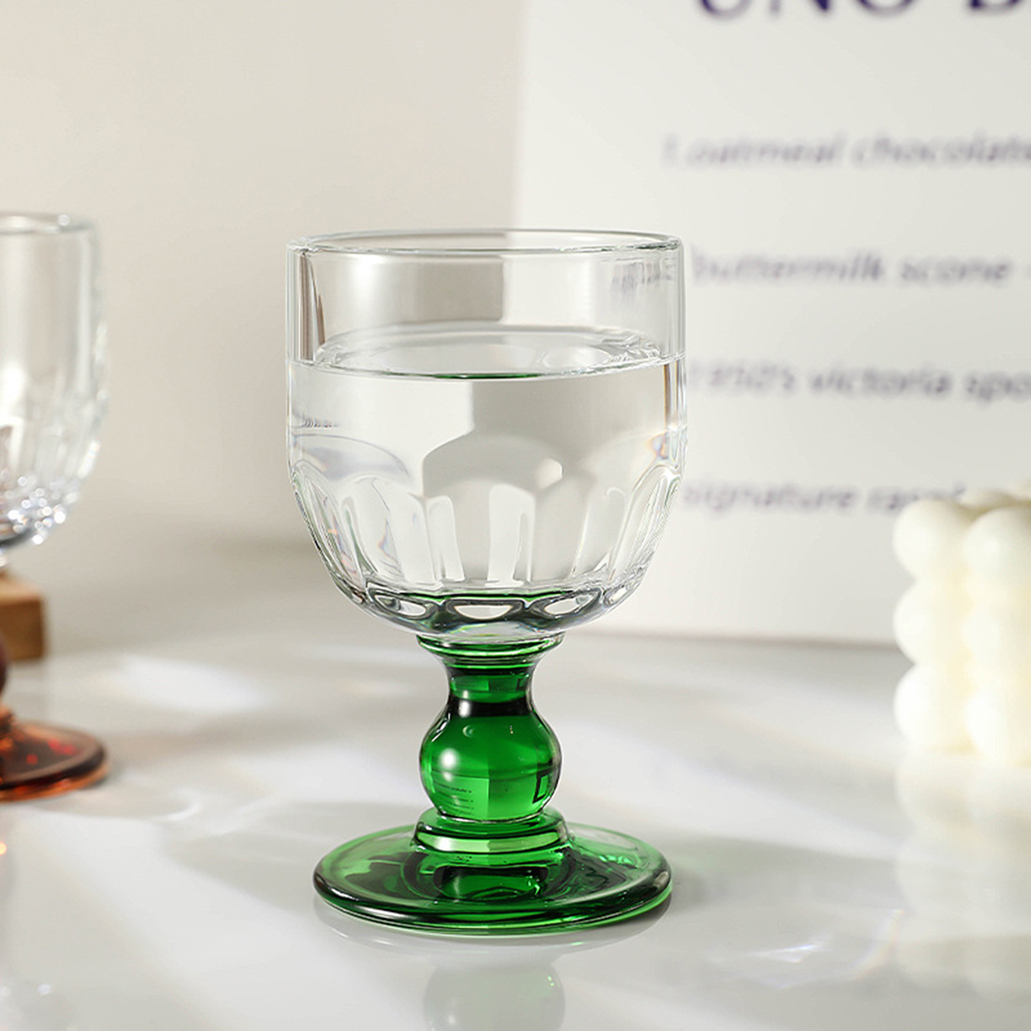 6 Oz Vintage Wine Glasses 6