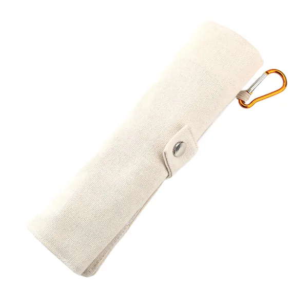Bamboo Eco Travel Utensil Set with Roll-Up Pouch 3