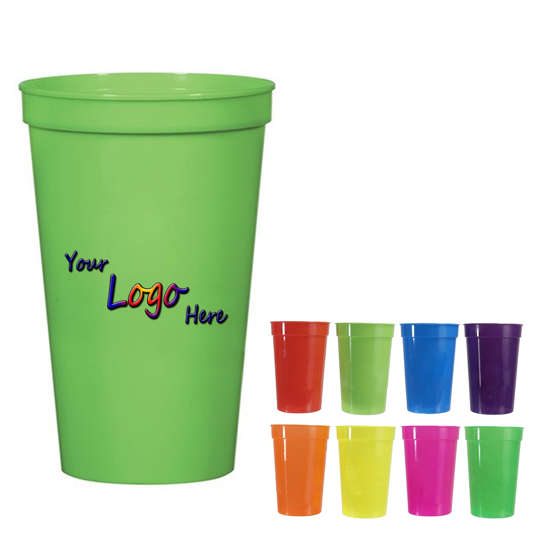 22 Oz Reusable Plastic Stadium Cup