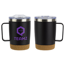 Sapora 12 oz Vacuum Insulated Stainless Steel Mug with Cork Base 24