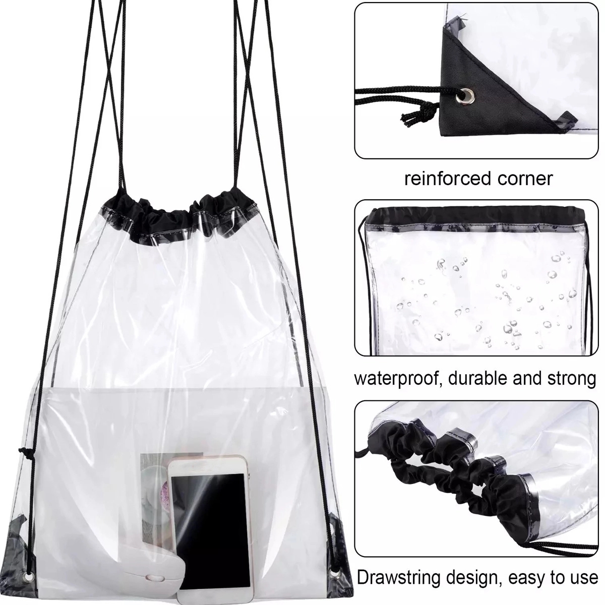 PVC Drawstring Backpack 2