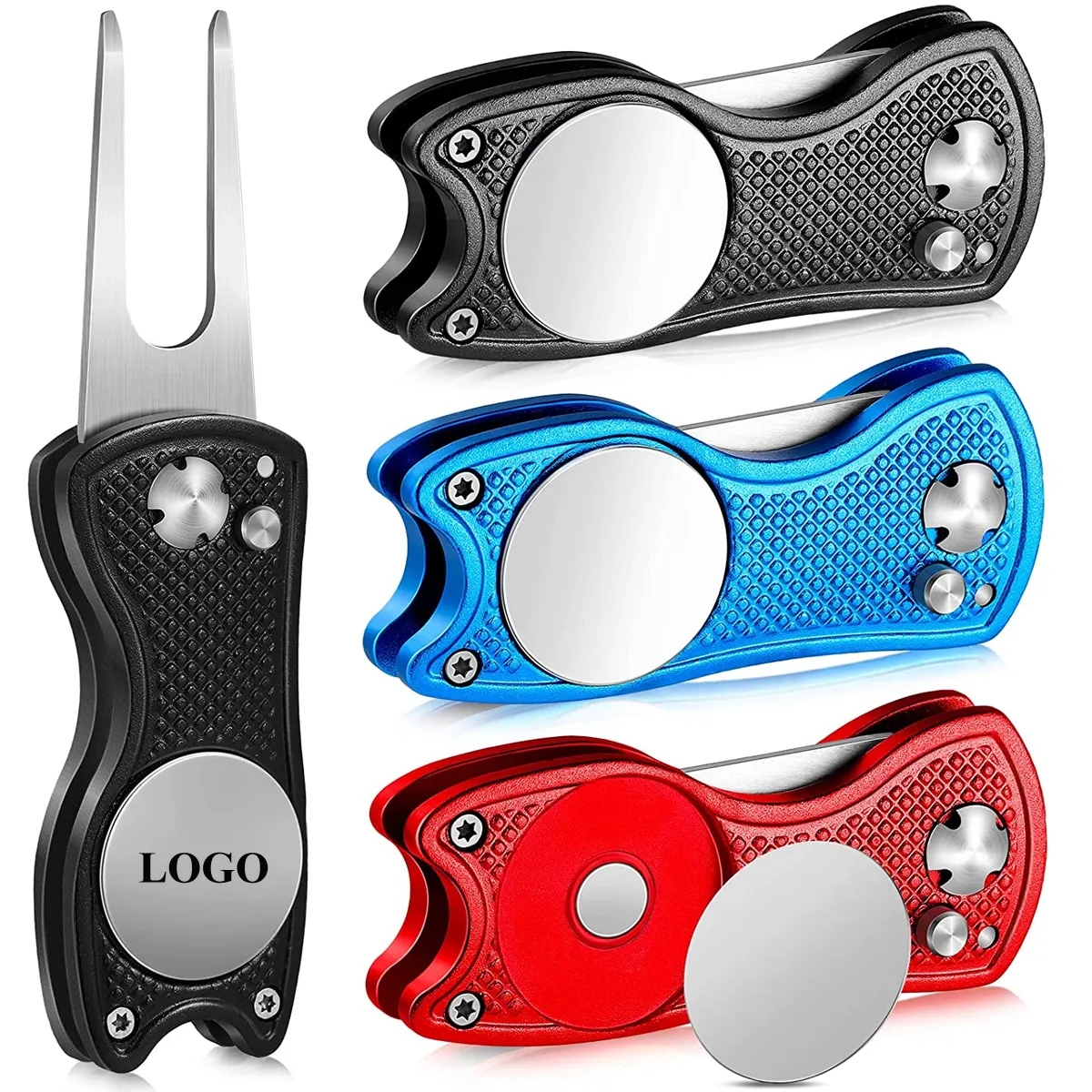 Stainless Steel Foldable Golf Divot Repair Tool 1