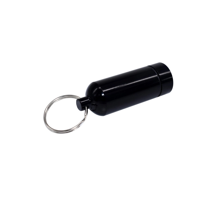 Waterproof Mini Aluminum Cylinder Pill Box 1
