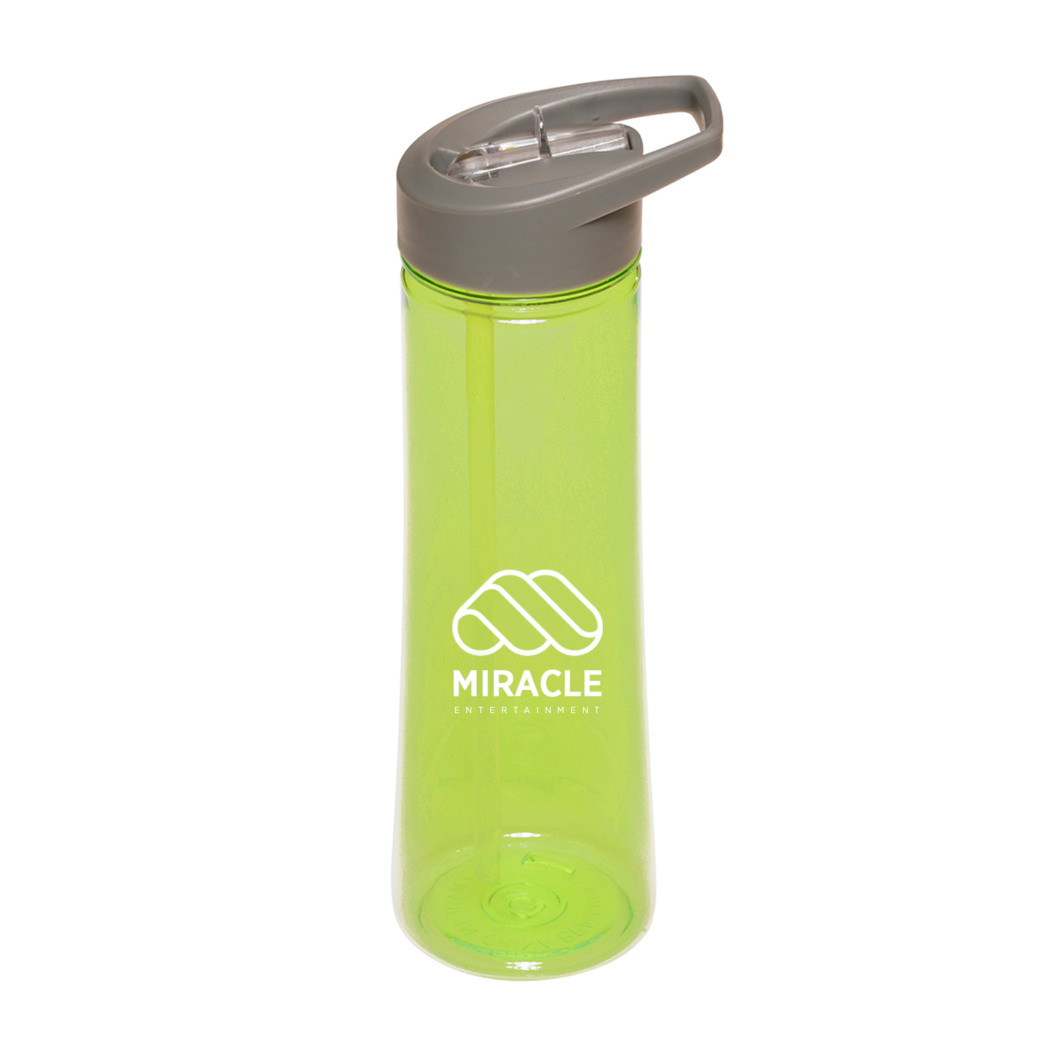 22 oz. Aqua Plastic Sports Water Bottle (1 Color Imprint) 6