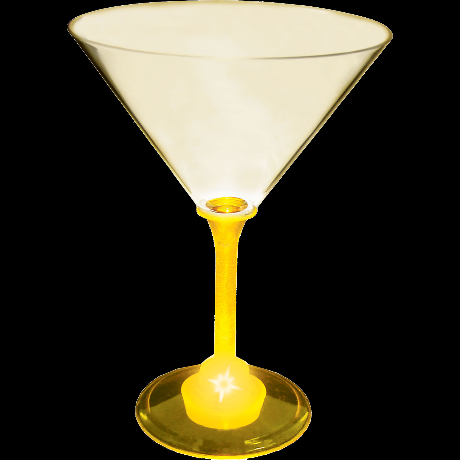 10oz Light Up Standard Stem Plastic Martini Glass
