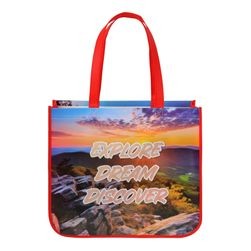 Full Color Laminated Curved Bottom Non-Woven Shopping Bag 2