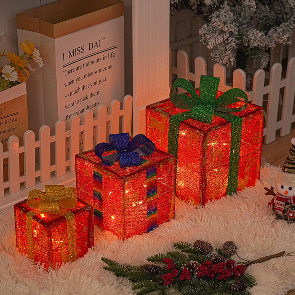 3 PCS Set Christmas Glow Gift Box 2