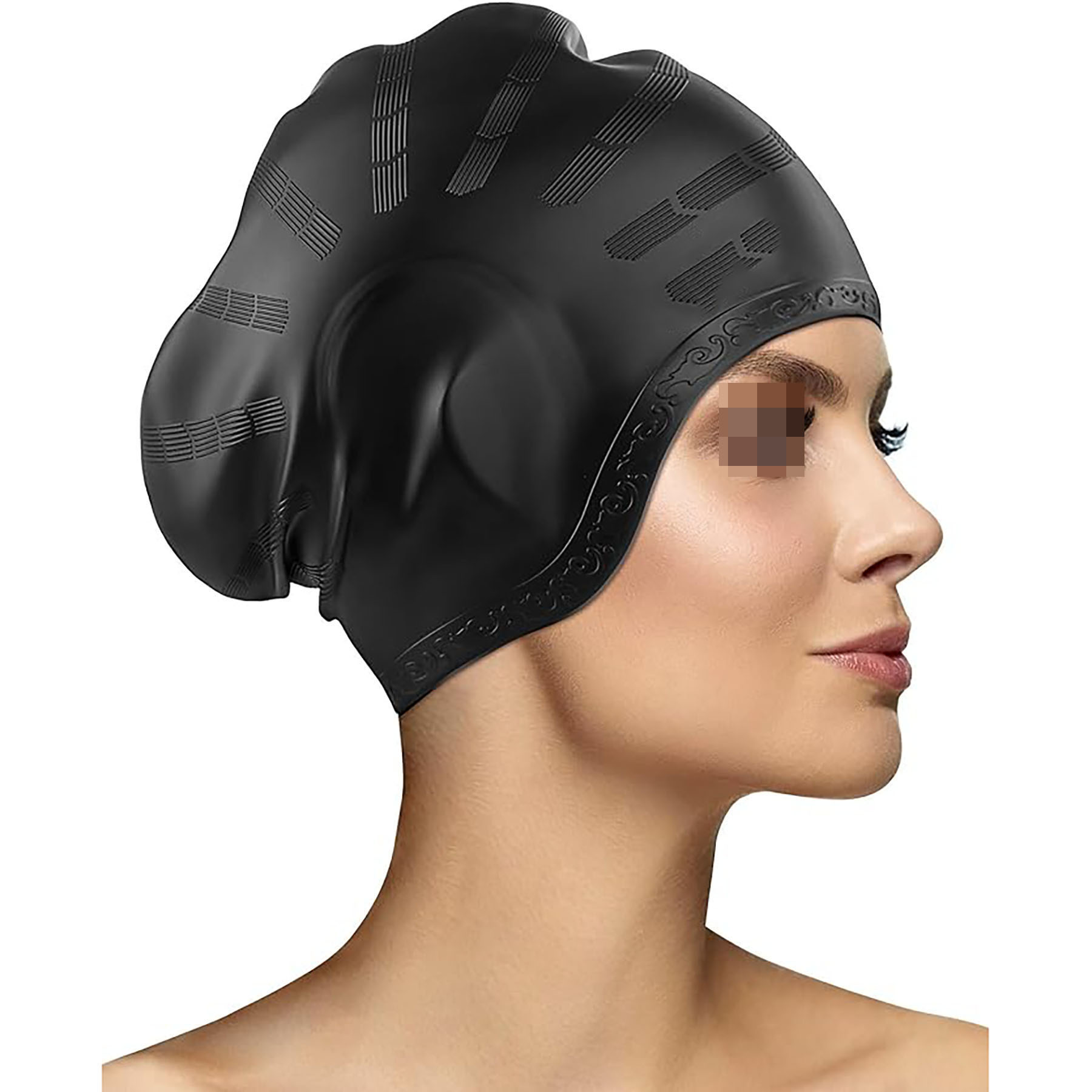 Long Hair Silicone Swimming Cap 6