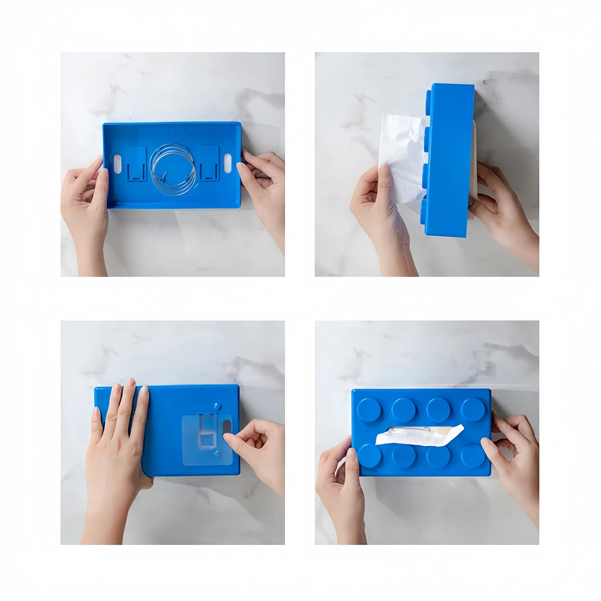 ABS Building Block Tissue Box Organizer 2