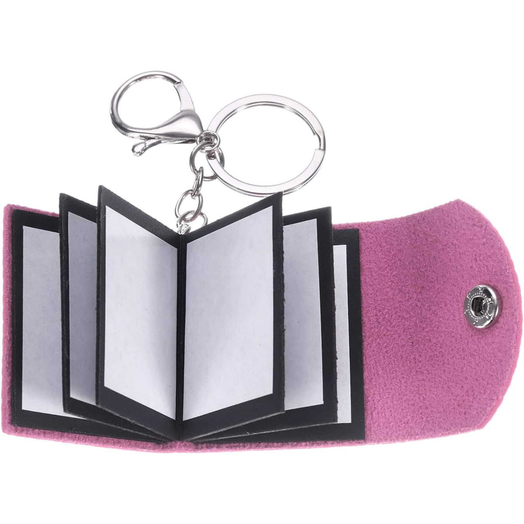Leather Mini Photo Album Keychain 8