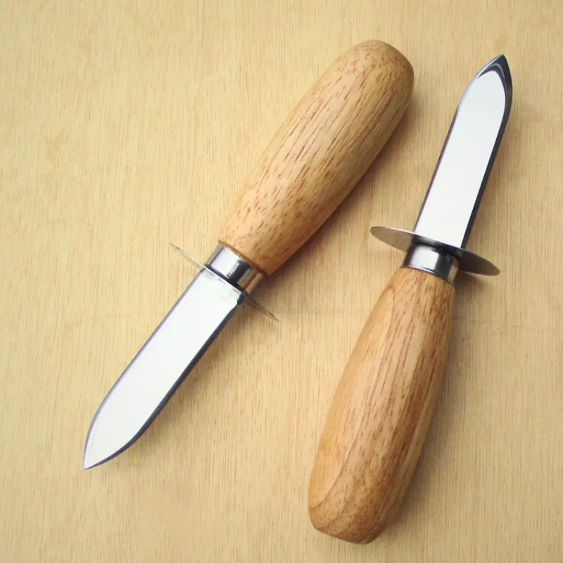 Wooden Handle Oyster Shucking Knife 14