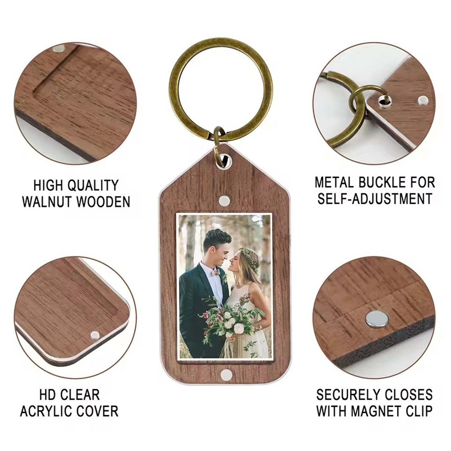 Acrylic-Wood Photo Keychain 7