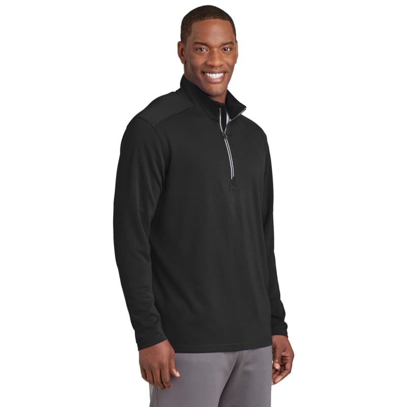 Sport-Tek Sport-Wick Textured 1/4-Zip Pullover., custom hoodie or sweatshirt with logo imprint 24