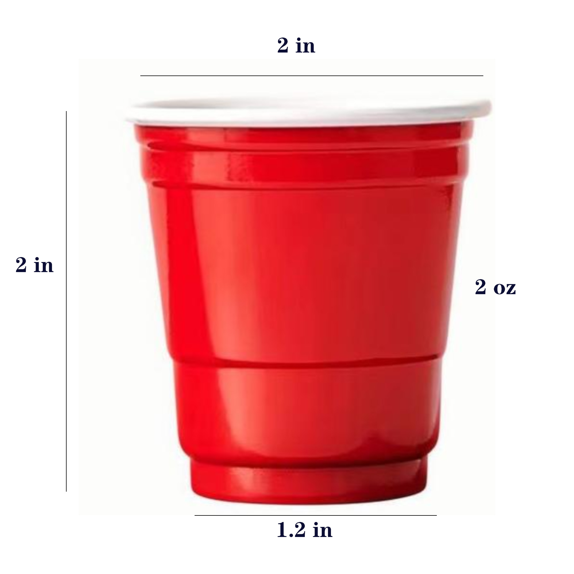 2oz Plastic Shot Glass Cup 3