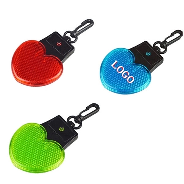 Heart Shaped Flashing Reflector Light 2
