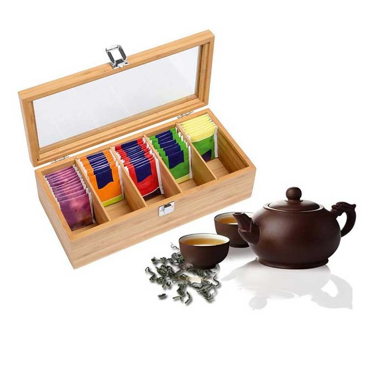 Bamboo Tea Storage Box 4