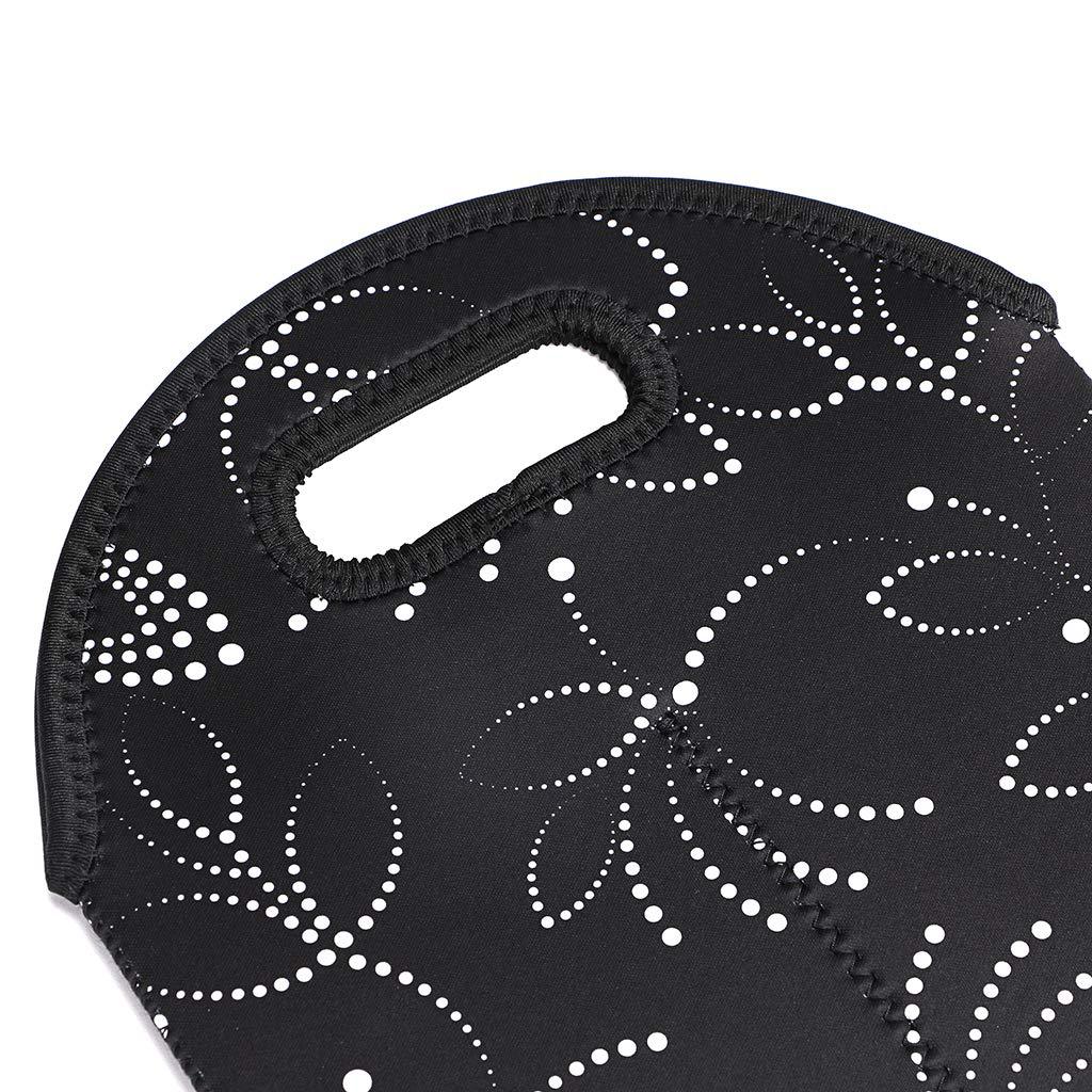 2 in 1 Full Sublimated Insulated Neoprene Wine Carrier Tote Bag 9