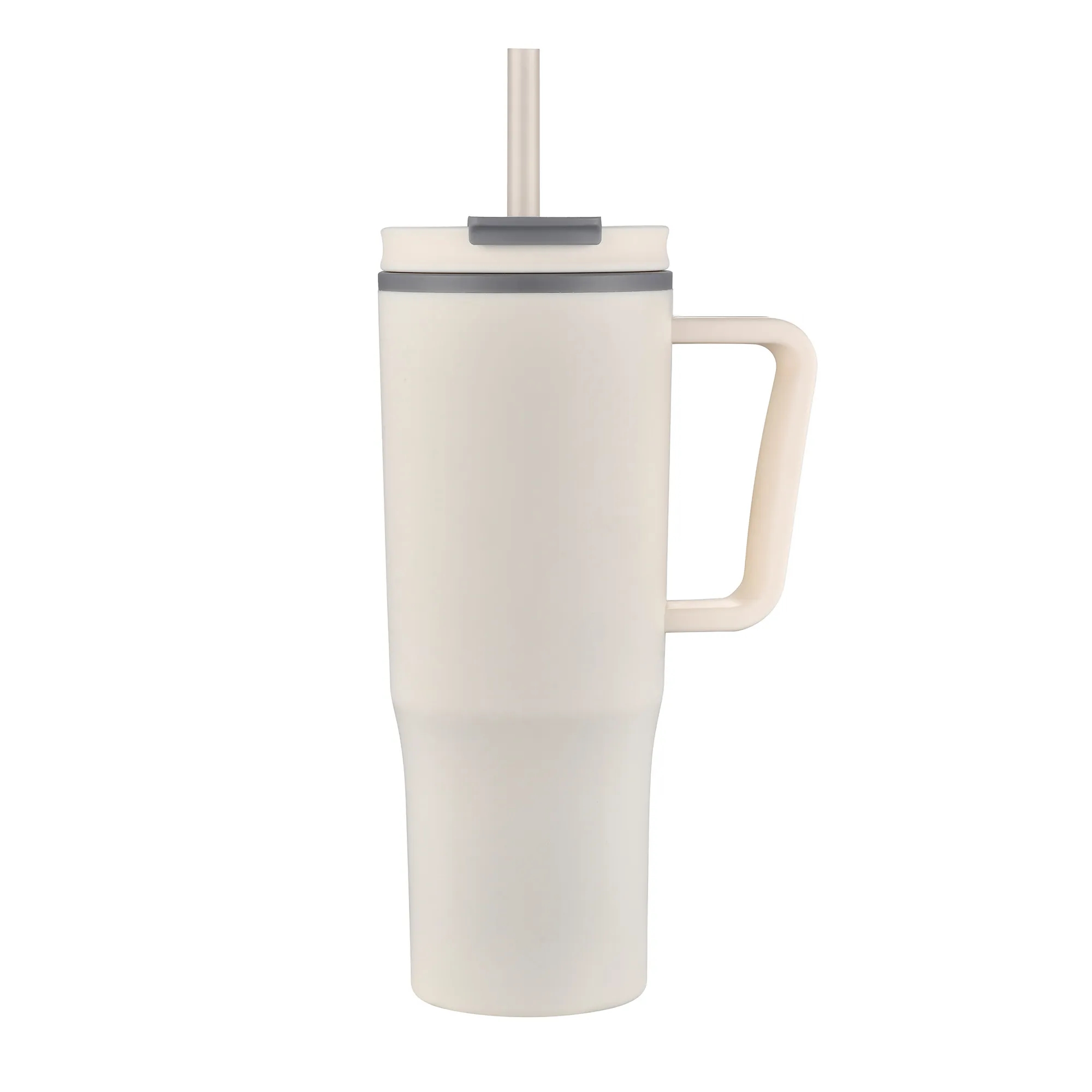 30oz. Double Wall Mug with Handle and Straw 47
