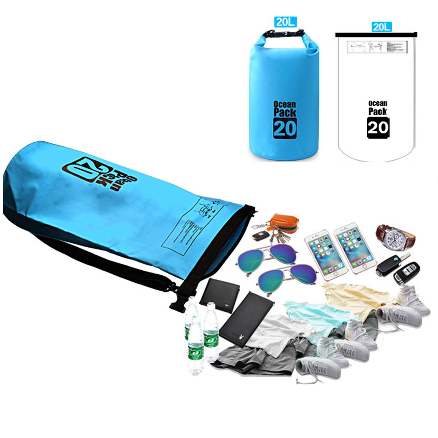 Waterproof Dry Bag Heavy Durable Beach Backpack 5