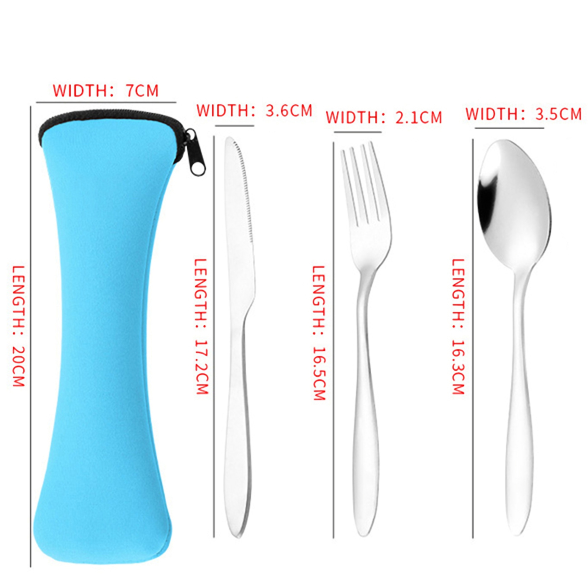 3-Piece Portable Travel Utensil Set 2