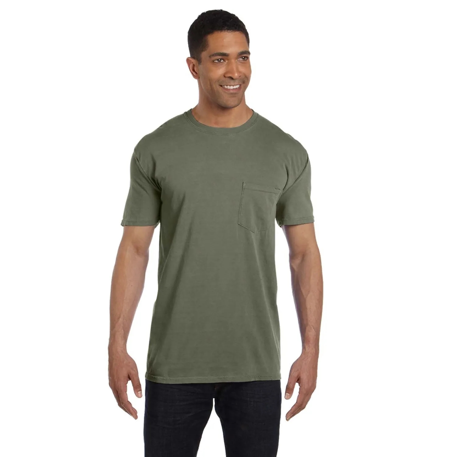 COMFORT COLORS ADULT HEAVYWEIGHT 6.1 OZ. POCKET T-SHIRT 73