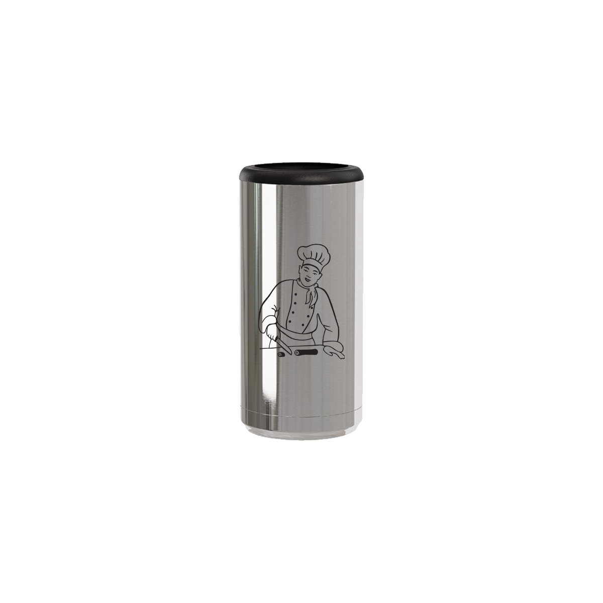 12 Oz. Maars Silver Skinny Can Cooler