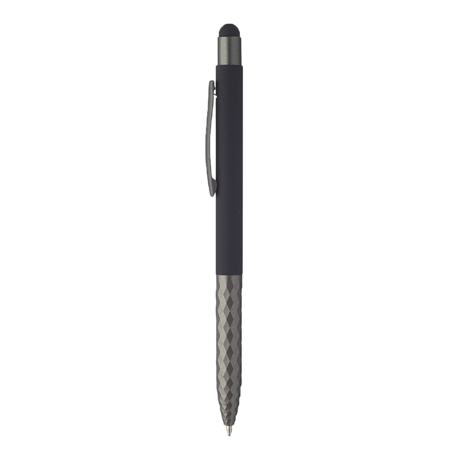 Geometric Aluminum Stylus Ballpoint Pen