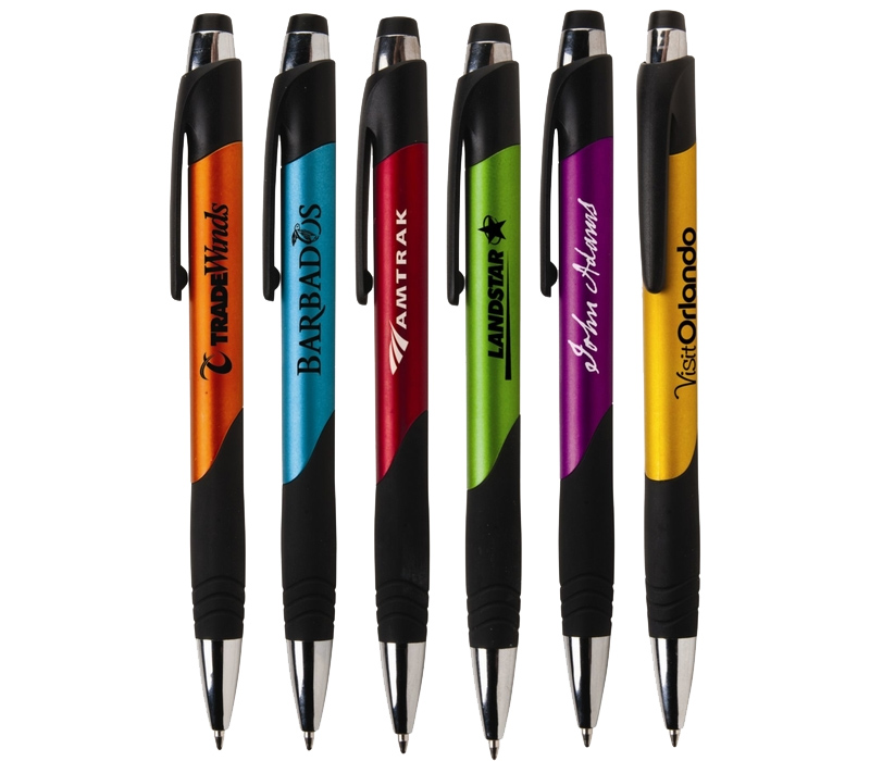 Ribbed Grip Ballpoint Pen 7