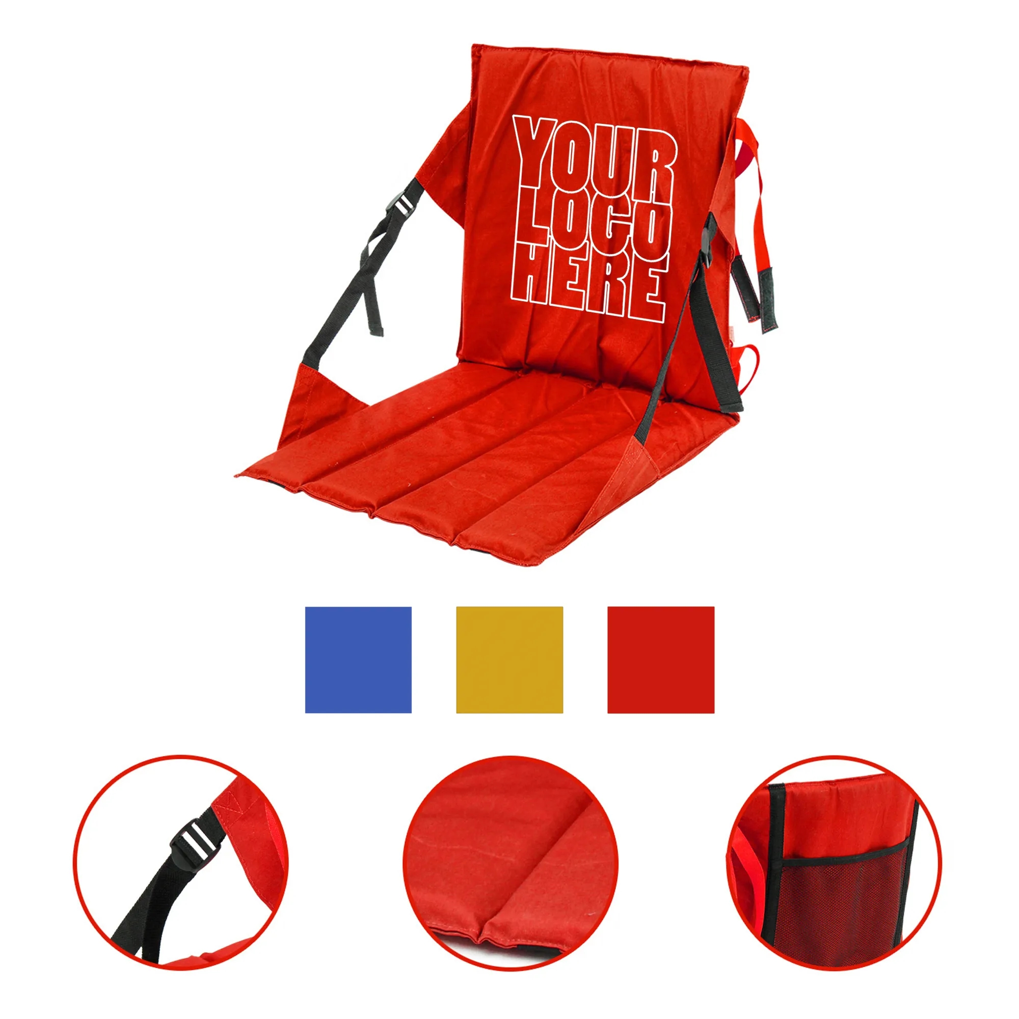 Portable Stadium Kayak Seat Cushion With Backrest