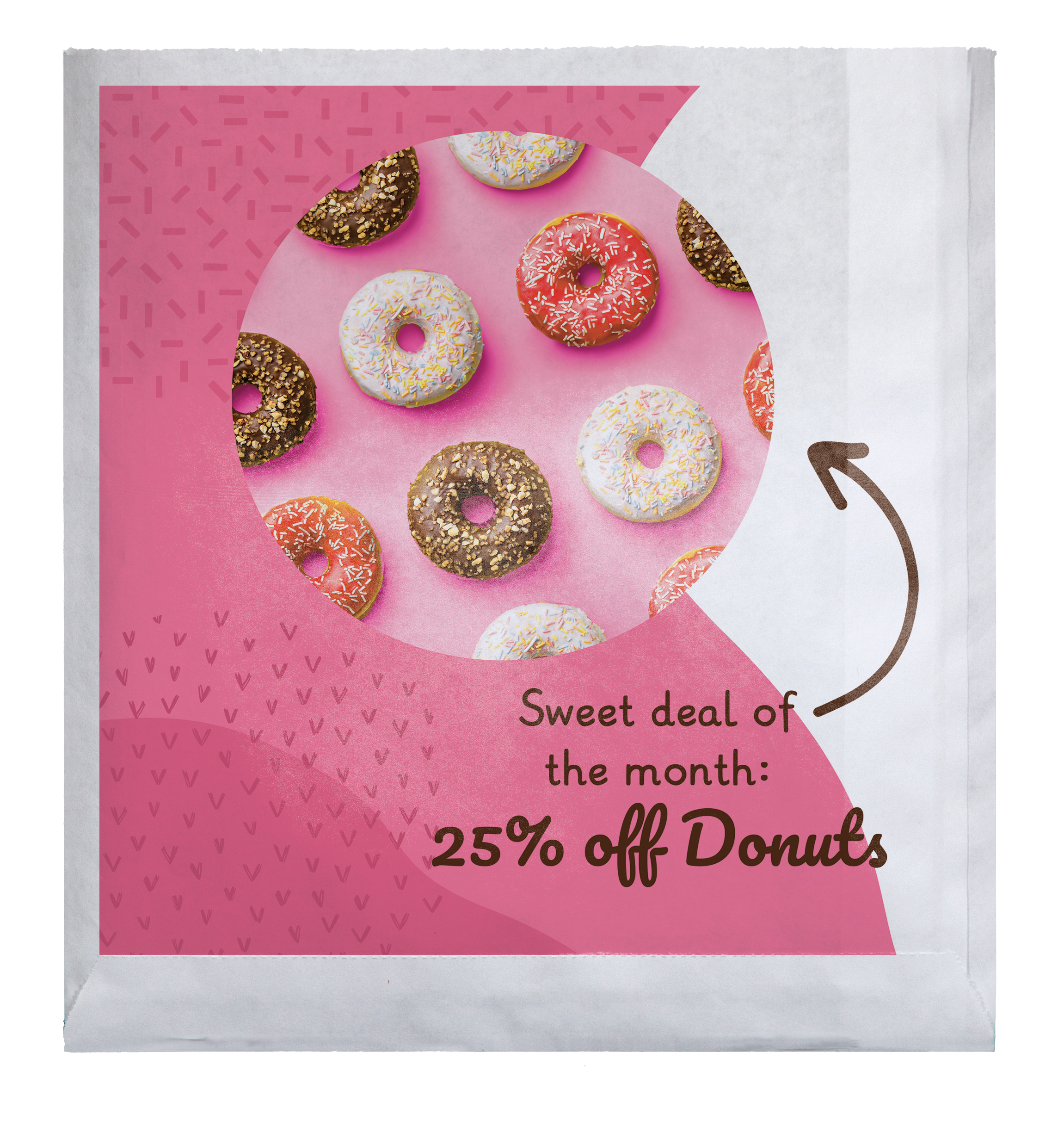 Full Color 2-Sided Food Safe Merchant Paper Bags (7.5" x 7.5")