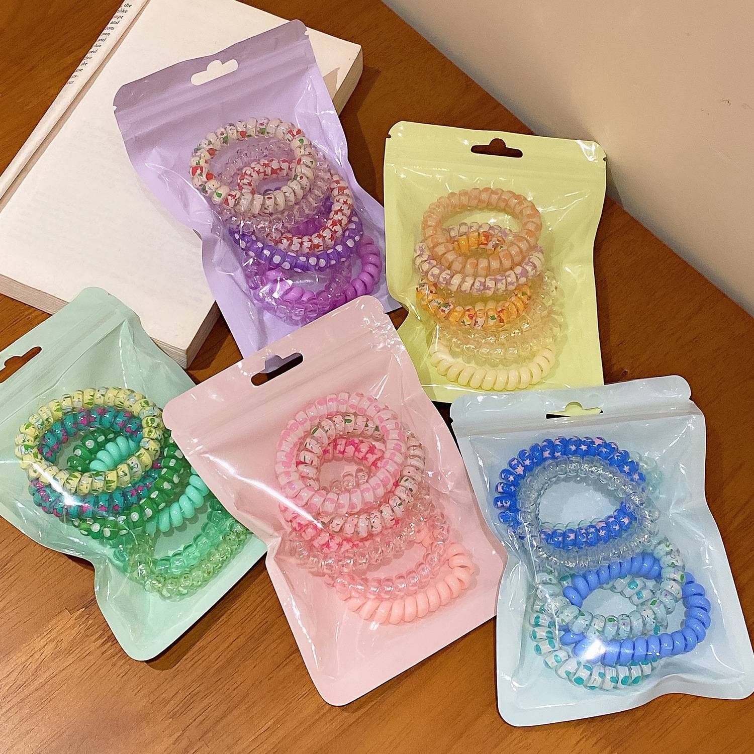 Candy Colored High-End Hair Tie Rubber Band 4