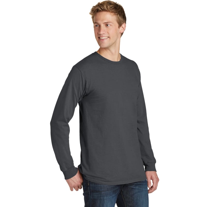 Port & Company Beach Wash Garment-Dyed Long Sleeve Tee 100