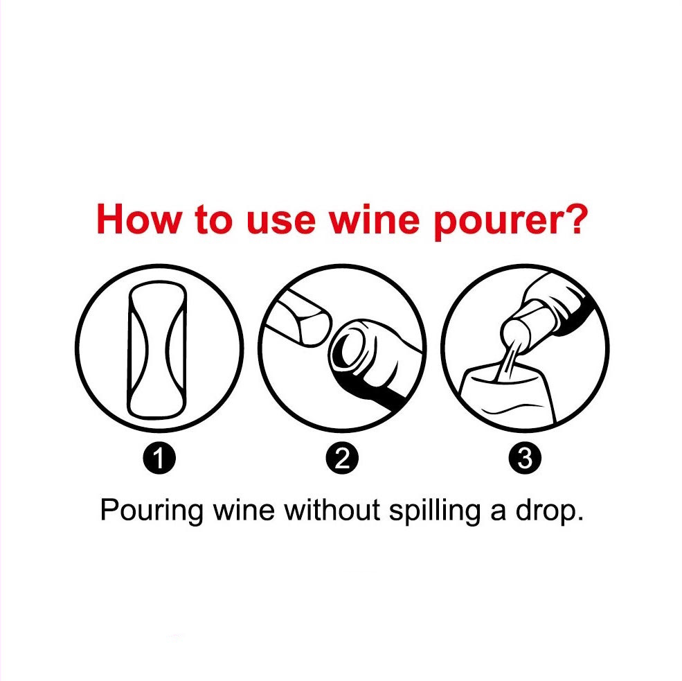 SipStop No-Drip Wine Pourer & 9-Pack Custom Coasters 4