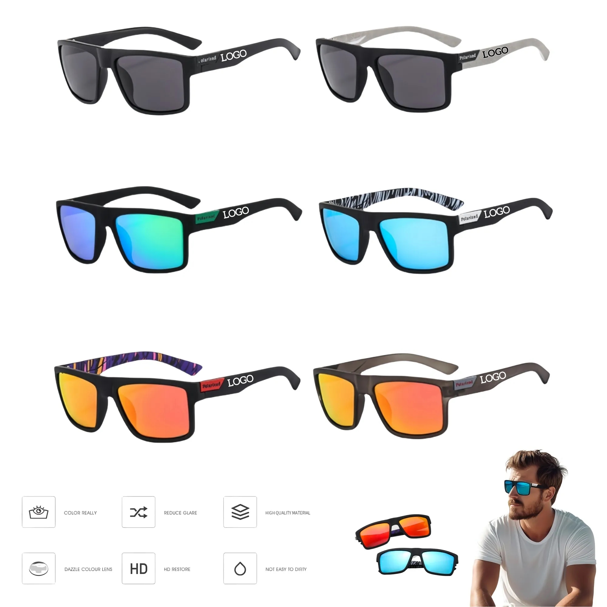 Stylish Polarized Sunglasses with Full UV Protection 12