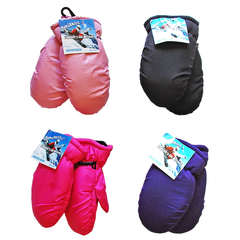 Toddlers' Ski Mittens - Assorted Colors