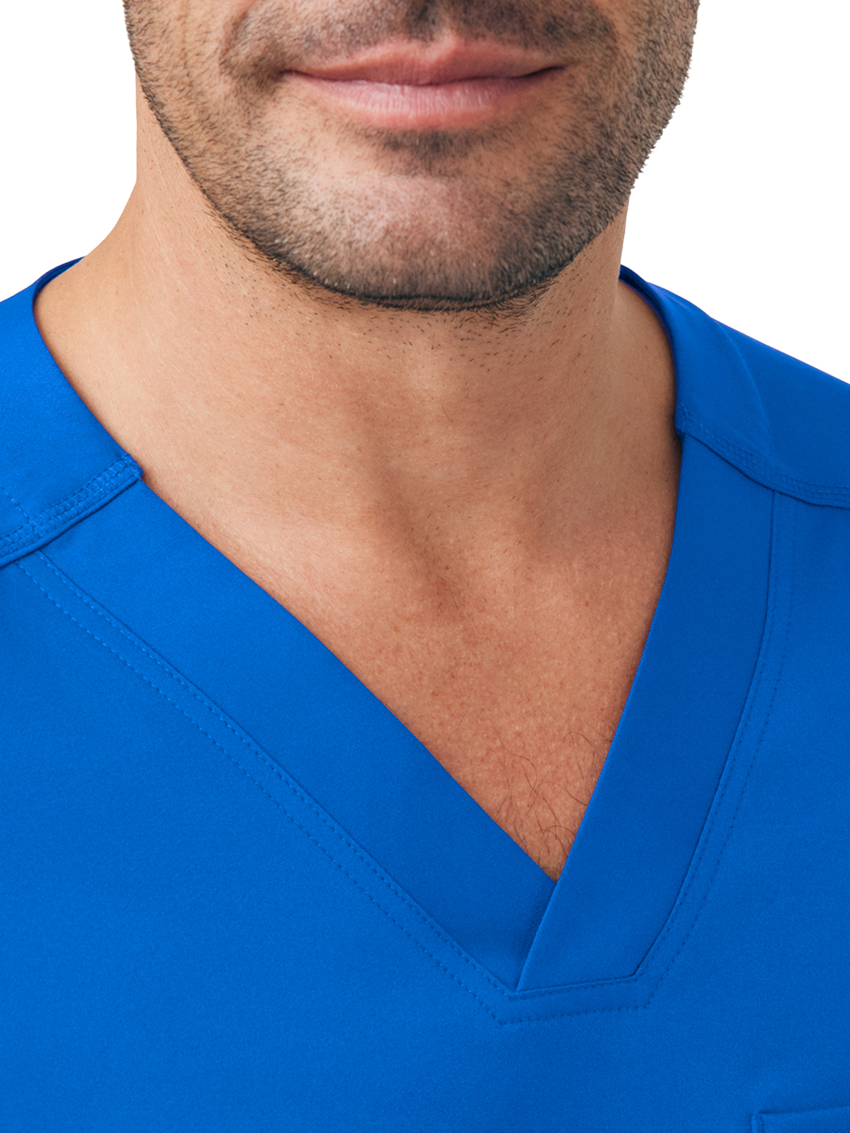 White Cross - VIBE - Men's Two-Pocket Tuck-In V-Neckline Top 2