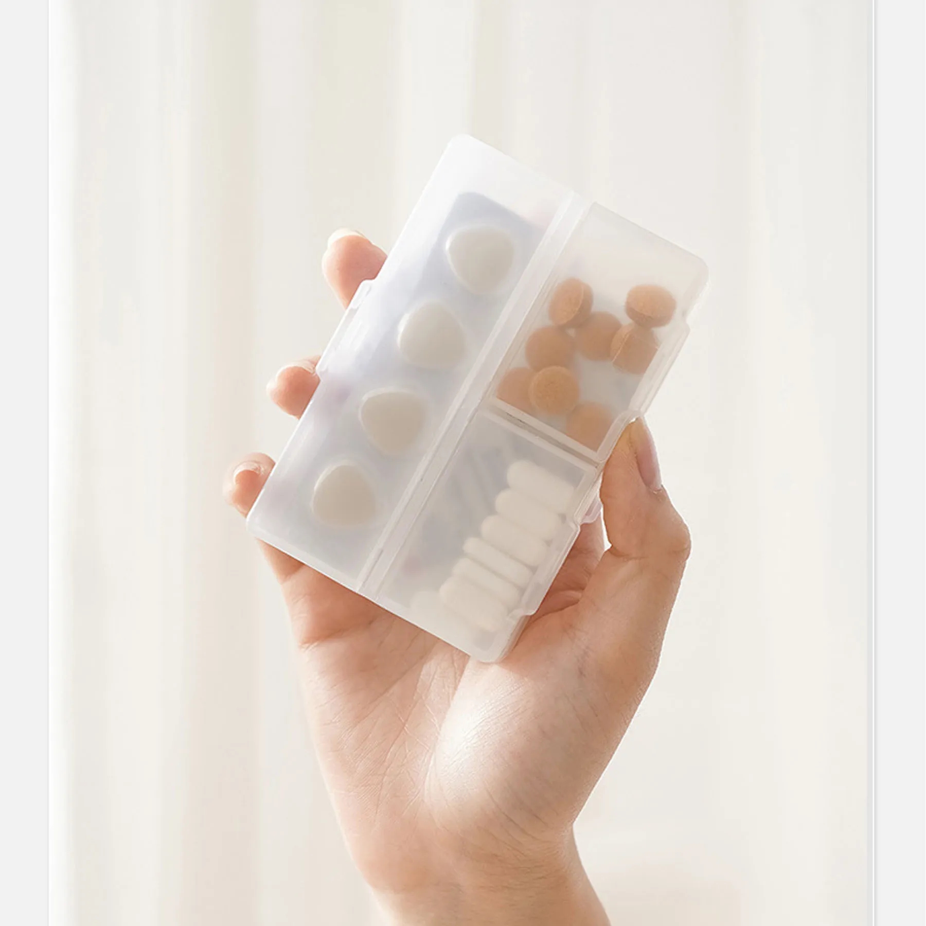 Portable Four Compartment Pill Box 4